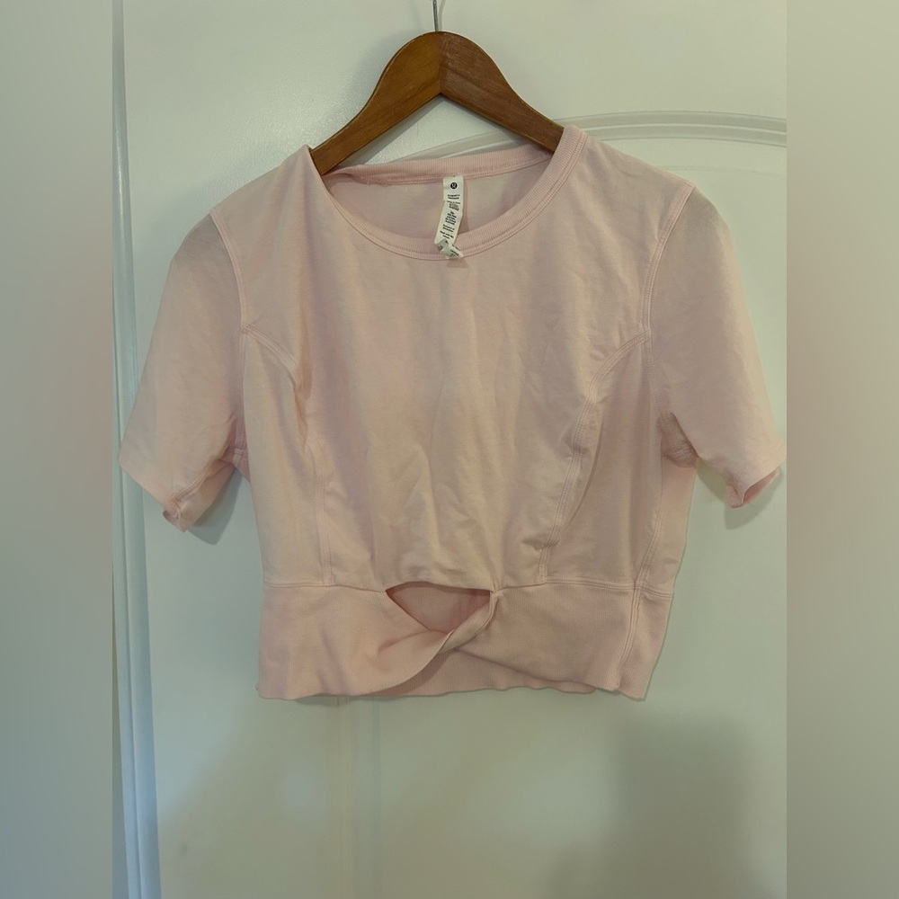 Lululemon Athletica Light Pink Crop Top